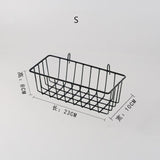 Hanging Wall Rack System Baskets